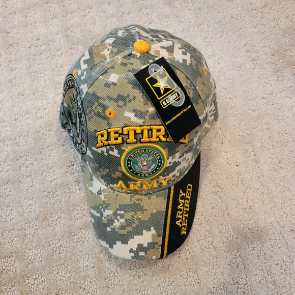 NWT Camouflage Army Retired Cap - Picture 1 of 6